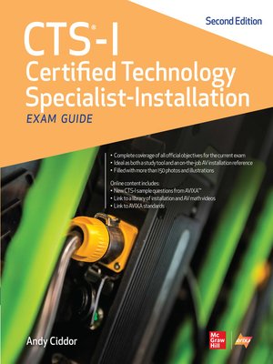 cover image of CTS-I Certified Technology Specialist-Installation Exam Guide